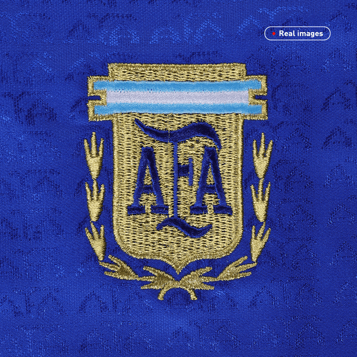 Retro #10 Argentina Away Soccer Jersey Kit(Jersey+Shorts) 1994
