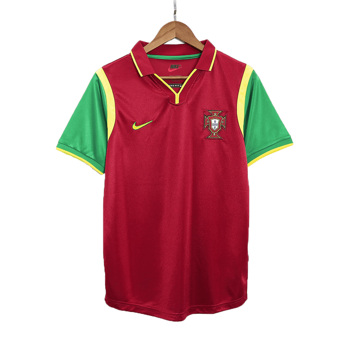 Retro 1999 Portugal Home Soccer Jersey