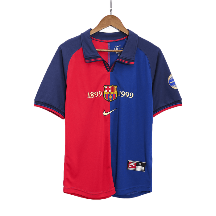Retro 1999/00 Barcelona Home Soccer Jersey