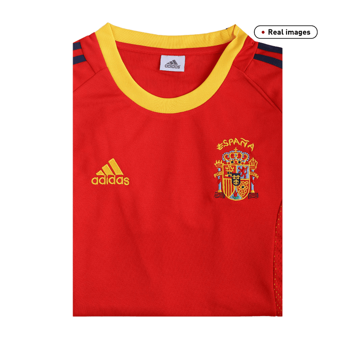Retro 2002 Spain Home Soccer Jersey