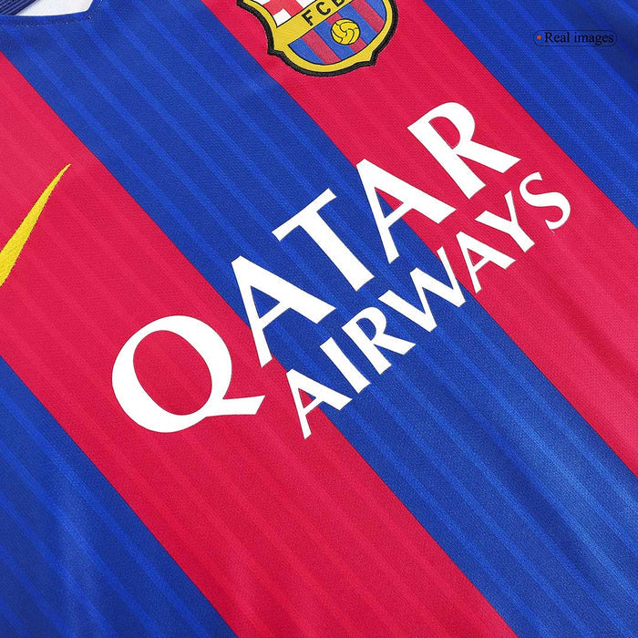 Retro 2016/17 Barcelona Home Soccer Jersey
