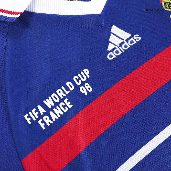 Retro HENRY #12 1998 France World Cup Home Soccer Jersey