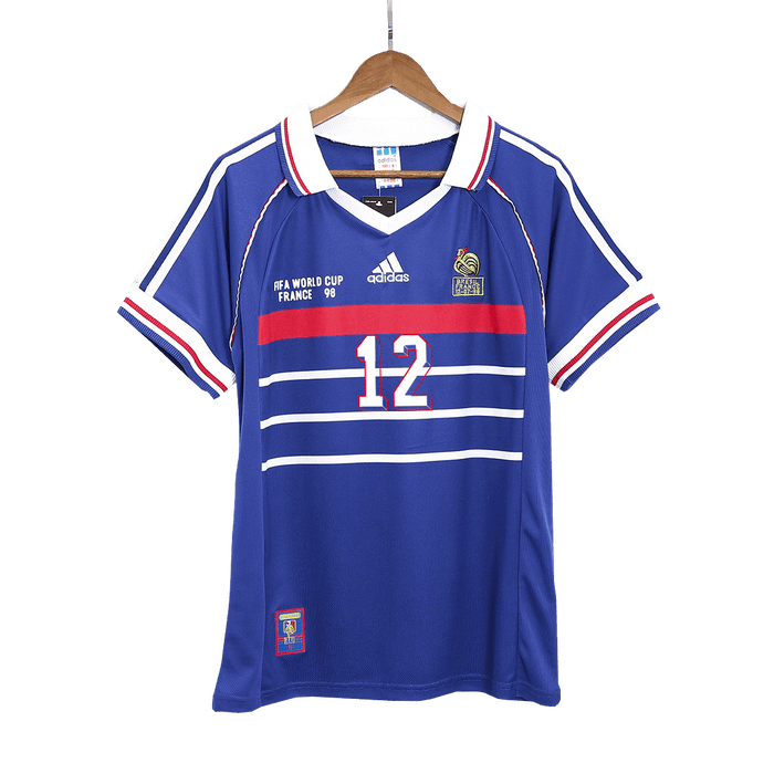 Retro HENRY #12 1998 France World Cup Home Soccer Jersey