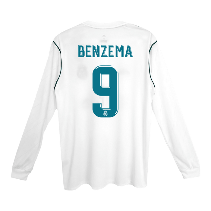 Retro Jersey BENZEMA #9 Real Madrid Retro Jersey Home Soccer Shirt 2017/18