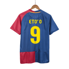 Retro Jersey ETO'O #9 Barcelona Retro Jersey Home Soccer Shirt 2008/09 UCL Final