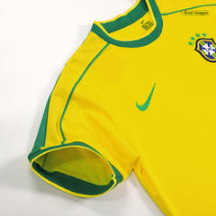 Retro Jersey RIVALDO #10 Brazil Home Soccer Shirt 1998 -World Cup