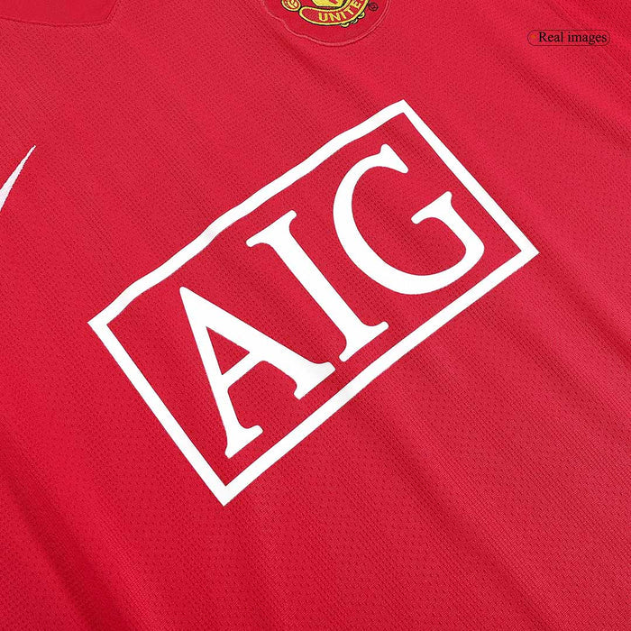 Retro Jersey ROONEY #10 Manchester United Retro Jersey Home Soccer Shirt 2007/08