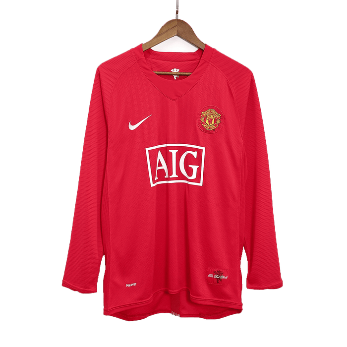 Retro Jersey ROONEY #10 Manchester United Retro Jersey Home Soccer Shirt 2007/08
