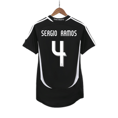Retro Jersey SERGIO RAMOS #4 Real Madrid Retro Jersey Away Soccer Shirt 2006/07