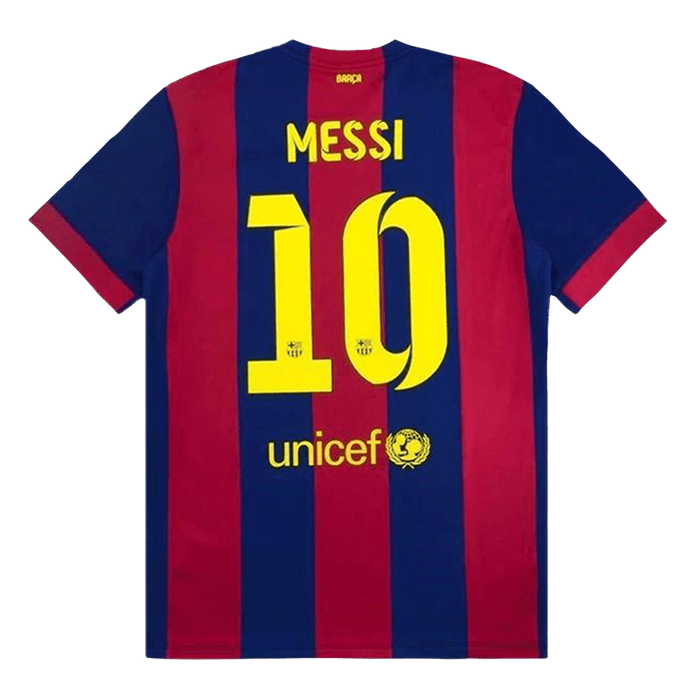 Retro MESSI #10 2014/15 Barcelona Home Soccer Jersey