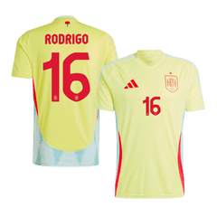RODRIGO #16 Spain Away Soccer Jersey Euro 2024
