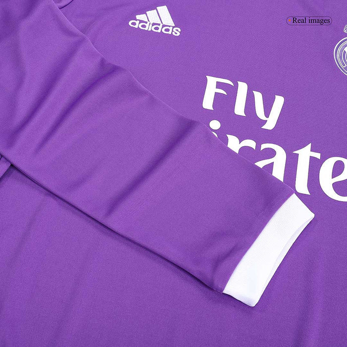 RONALDO #7 Real Madrid Retro Jersey Away Long Sleeve Soccer Shirt 2016/17