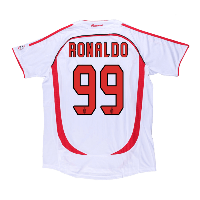 RONALDO #99 AC Milan Away Retro Soccer Jersey 2006/07 - UCL