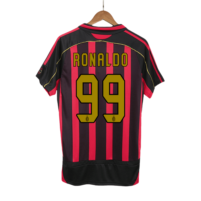 RONALDO #99 AC Milan Home Retro Soccer Jersey 2006/07