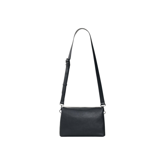 Sac Desigual Femme Bandoulière Face Mickey - Simili Noir & Anse Rouge Tressée