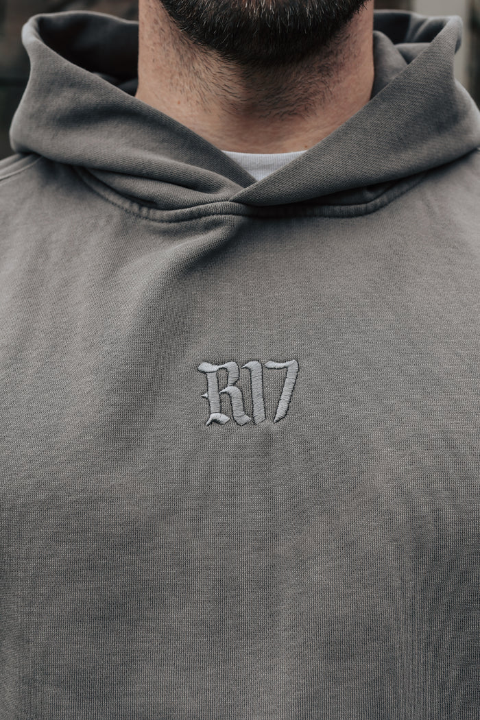 Signature Relaxed Hoodie - Warm Grey