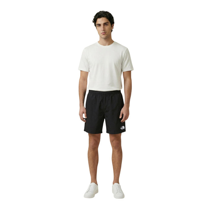 Image 2 : The North Face Short Homme Noir Nylon Technique Poches Frontales Vue de Face — Delvale
