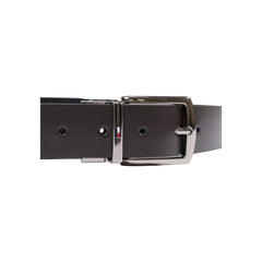 Image 3 : Ceinture Tommy Hilfiger homme en cuir marron, présentation complète de la longueur et de la largeur — Delvale