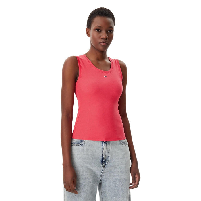 Image 5 : Tommy Hilfiger Jeans débardeur femme beige coton élasthanne — delvale