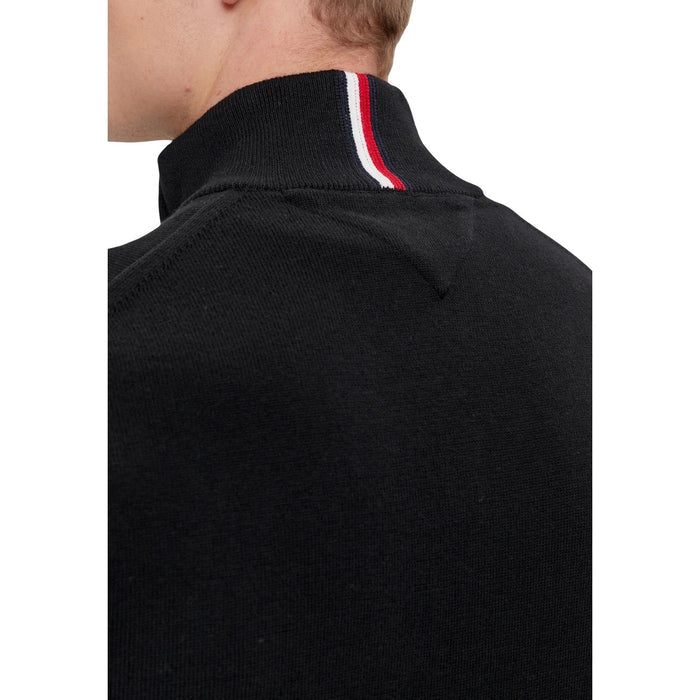 Image 5 : Détail matière et finitions du pull homme Tommy Hilfiger noir — Delvale